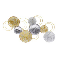 94X56CM GOLD/SILVER MTL W/ART SOLD QTY 2 ONLY