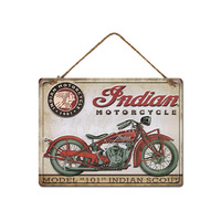 INDIAN MOTORCYCLE MTL WALL PLQ 30X40CM