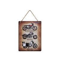 TRIUMPH MTL WALL PLQ 30X40CM
