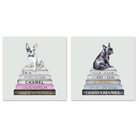 50X50CM FASHIONABLE FRENCHY CANVAS QTY 4