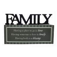 FAMILY MINI TABLE TOP PLAQUE 13.5x10CM