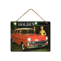 EMBOSSED HOLDEN METAL WALL HANGER 30CM