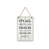 MDF GIGGLES WALL HANGING 22*35CM