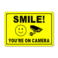 YOURE ON CAMERA METAL WALL PLAQUE 25CM