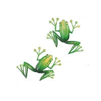 METAL FROG WALL DECO 49.5CM