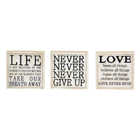 7CM GARDEN PLAQUE W/INSPIRATIONAL VERSE QTY 12