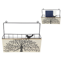 32X12CM BOOK/MAIL WALL HANGER TREE QTY2