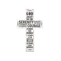 WOODEN PLAQUE CROSS GOD