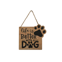 MDF DOG WALL HANGING 20X21.5X0.9CM