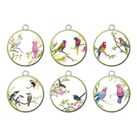 AUSTRALIAN BIRDS METAL WALL HANGING 6ASST