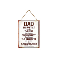 METAL DAD WALL HANGING 30X40X0.5CM