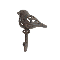 CAST IRON BIRD WALL HOOK 15CM