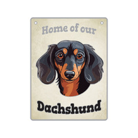 DACHSHUND BLACK PET SIGN SOLD QTY2