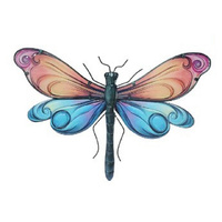 46CM DRAGONFLY WALL ART SOLD QTY 2