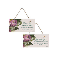 AFFIRMATIONS 15X30CM PLAQUE 2ASST