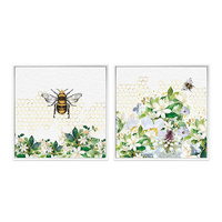 BEE YOURSELF 40X40CM PAINTING 2ASST