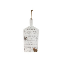 57CM KITCHEN RULES W/HIGHLAND COW QTY 2