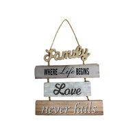 WOODEN PLAQUE FAMILY