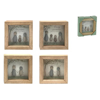 12CM PLAQUE W/STONE PEOPLE 4ASST