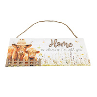 WOODEN PLAQUE 30X12X0.6CM