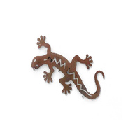 IRON WALL ART GECKO 25X14CM