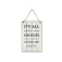 MDF GIGGLES WALL HANGING 22X35CM
