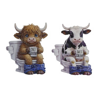 25X17CM FARMYARD ANIMALS WALL ART 2ASST QTY 4