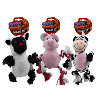 DOG TOY PLUSH 3ASST