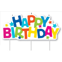 CANDLE LARGE HAPPY BDAY SOLD QTY4