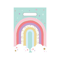 PARTY BAG 8PK RAINBOW SOLD QTY12