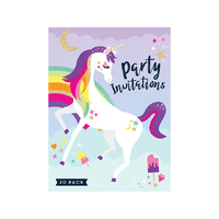 PAD INVITE UNICORN 20 SHEET SOLD QTY6