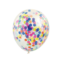 BALLOON CONFETTI 3PK 30CM MULTI SOLD IN QTY12