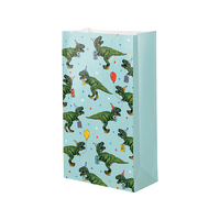 MIX PAPER BAG 8PK DINOSAUR