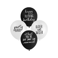 BALLOON PRINTED 10PK 30CM FUN PACK SOLD QTY12