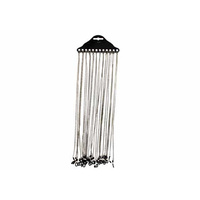 PLAIN SILVER GLASSES CHAIN UN12