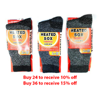 HEAT CONTROL MENS SOCKS QTY 12