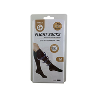 GT FLIGHT SOCKS KNEE HIGH BLACK MEDIUM