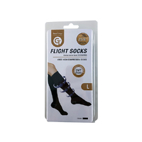 GT FLIGHT SOCKS KNEE HIGH BLACK LARGE