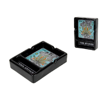 13CM THE STONER ASHTRAY CERAMIC QTY 2