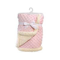 BLANKET BUMPY SHERPA PINK