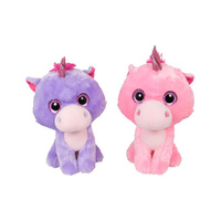 30CM PINK & PURPLE UNICORN 2ASST