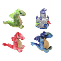 20CM PLUSH BABY DRAGONS IN CASTLE UN36