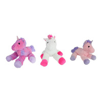 58CM UNICORN LYING DOWN 3ASST SOLD QTY 6