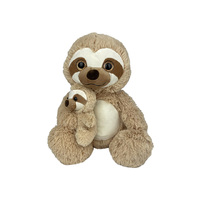 PLUSH PARENT BABY 35CM SLOTH