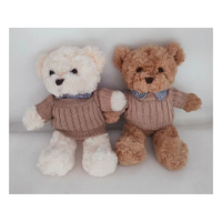 PLUSH BEAR IN KNITWEAR 25CM