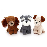 23CM SUPER SOFT SITTING DOG 3ASST