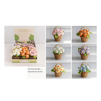 KNITTED FLOWER POT 14X9CM UN9