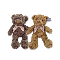 PLUSH BEAR W/BOW TIE 50CM 2ASST