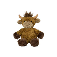 PLUSH FLOPPY 23CM HIGHLAND COW