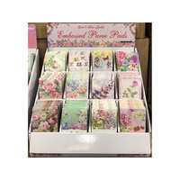 EMBOSSED PURSE PADS FLORALS UN72